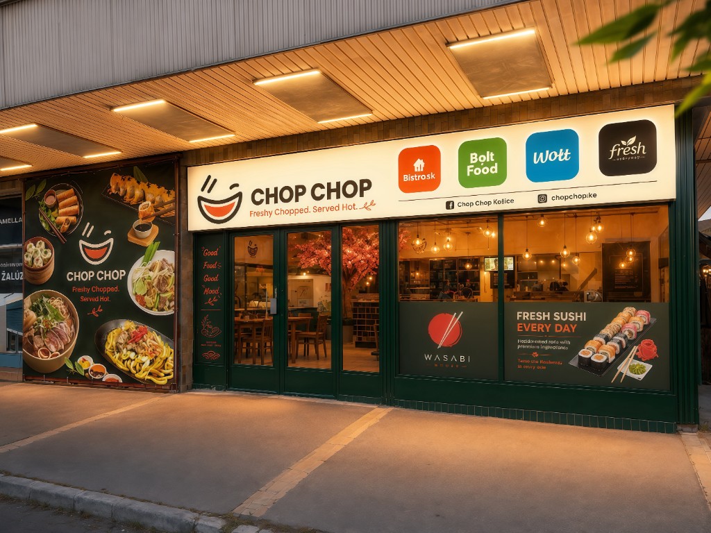 Chop Chop Košice - mặt tiền nhà hàng